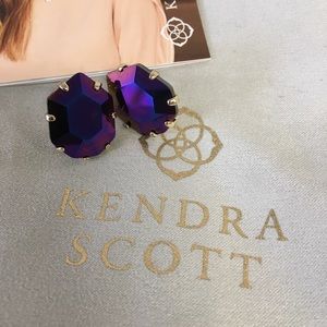 Kendra Scott Purple & Gold Earrings!